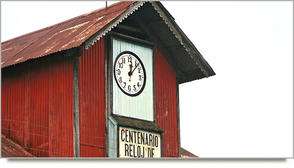 The Centennial Clock in Chocolá, Guatemala