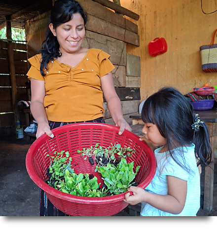 Participants with First Seedlings for Their Garden