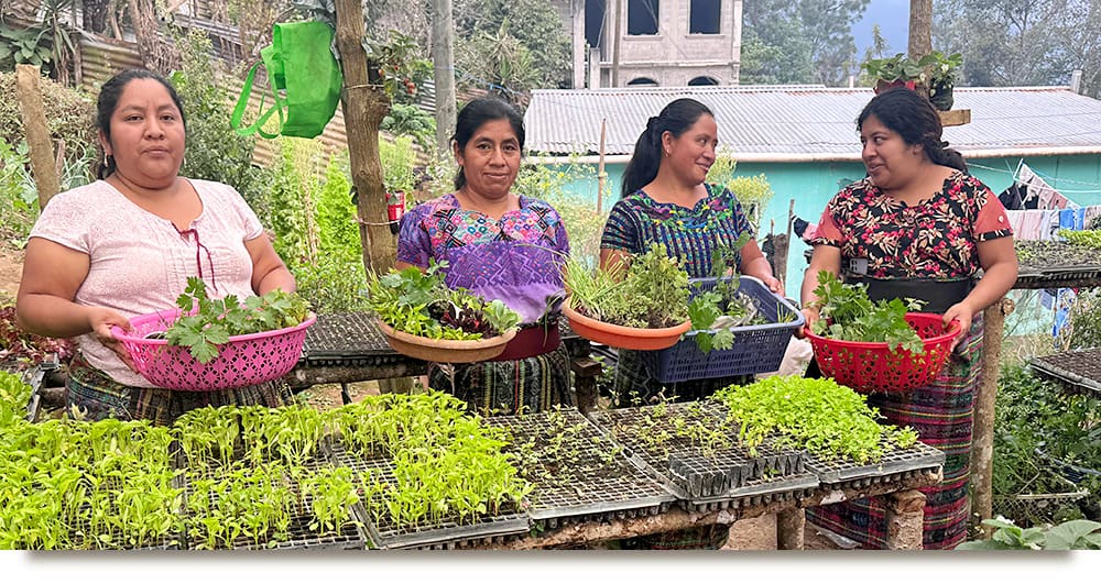 Seeds Program Participants with Field Team Member